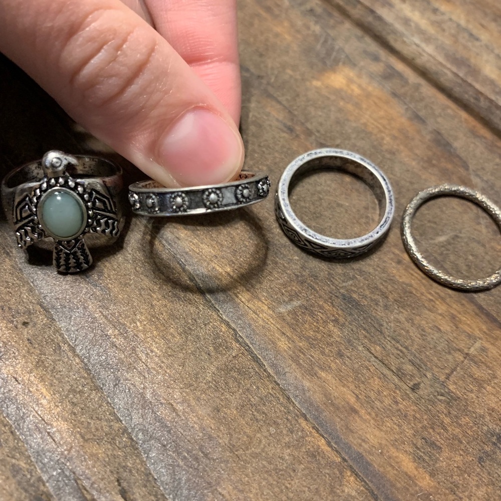 Silver Ring Set - Picture 2 of 4